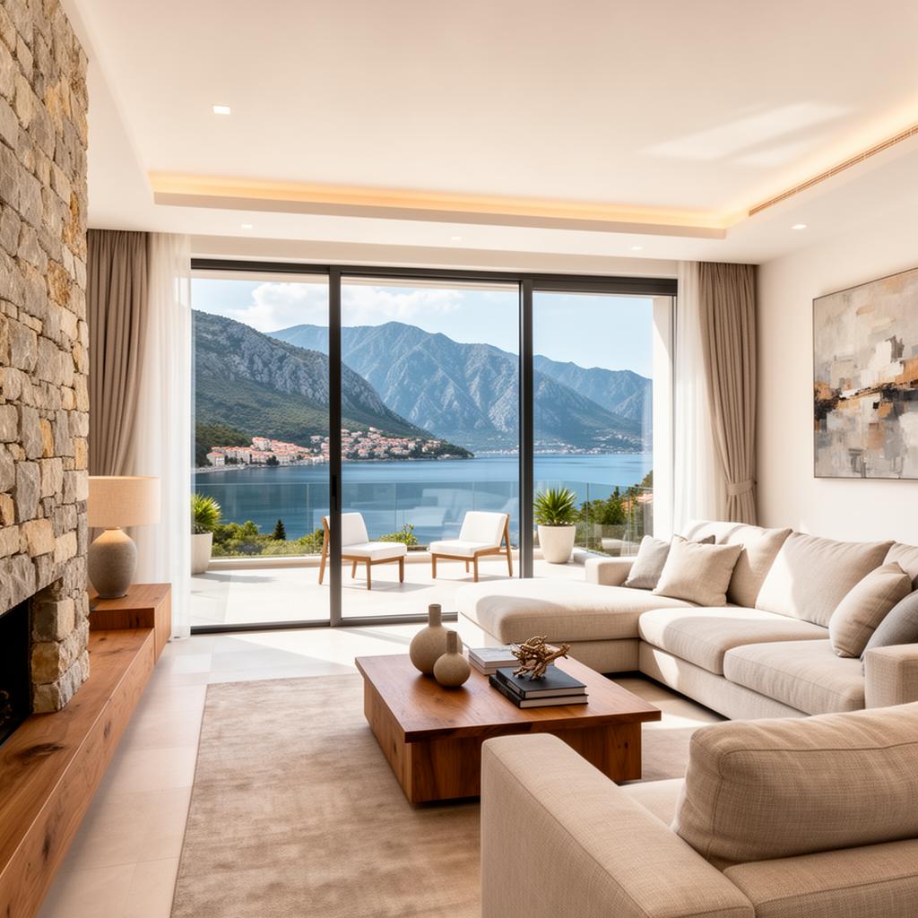 Kamena vila sa baštom i parkingom u Kotoru 3