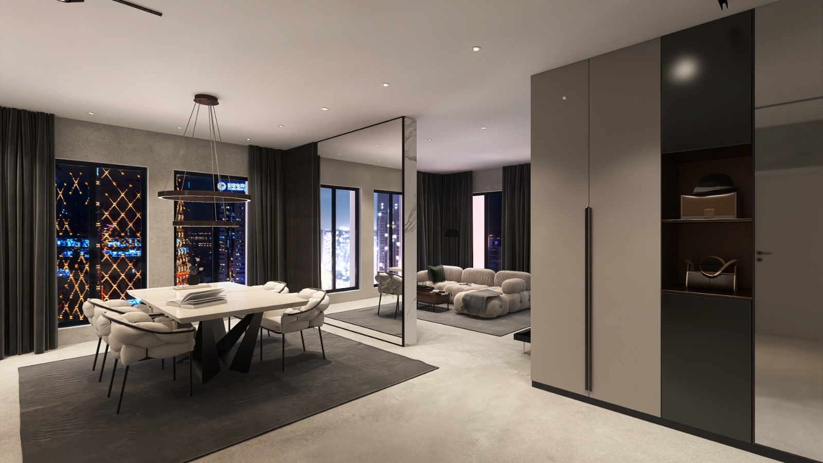 Penthouse Dining with City View