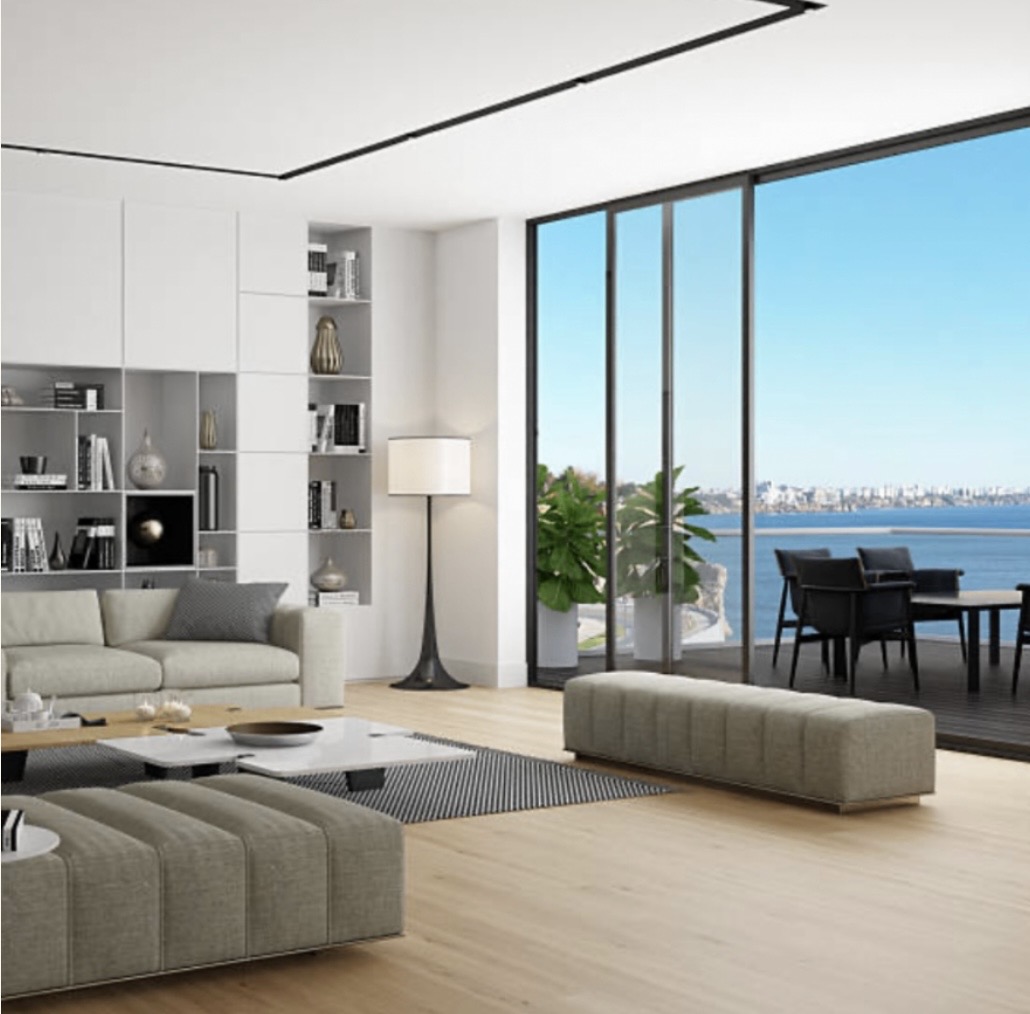 Living Area with Sea View